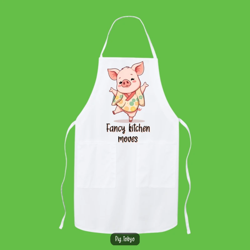 Funny Piglet Dancer Apron: Kitchen Elegance, Wonderful Funny Gift