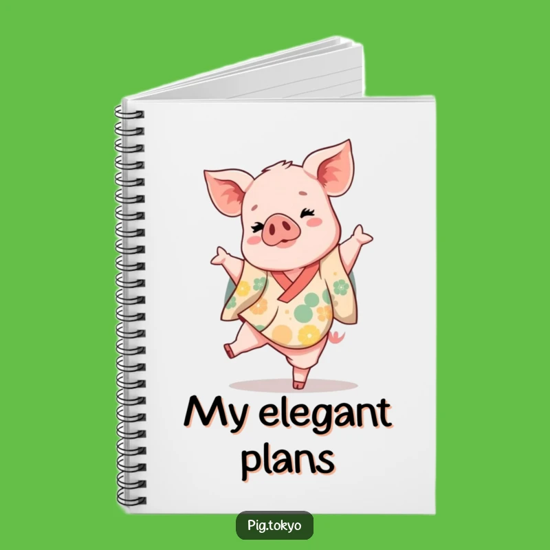 Funny Piglet Dancer Notebook: Jot Down Moves, Perfect Funny Gift